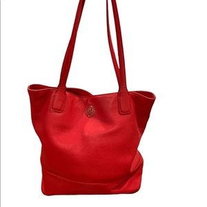 Tory Burch red genuine leather bag